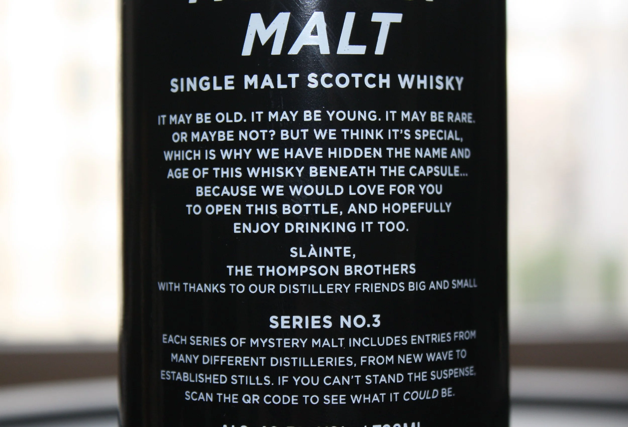 Thompson Bros Mystery Malt Series 3 — Dramface